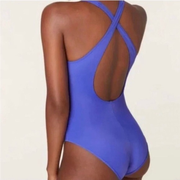 Andie Swim Caledonia One Piece Swimsuit Lapis Size Medium - Picture 3 of 11